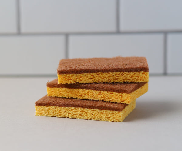 Natural Coconut Cellulose Cleaning Scrub Sponge JUTURNA STUDIOS