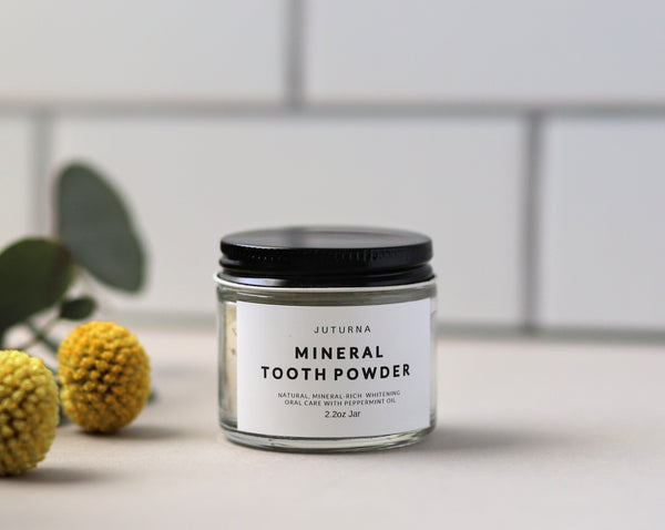 Natural Whitening Mineral Tooth Powder - Peppermint JUTURNA STUDIOS