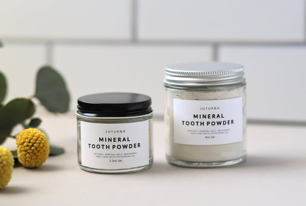 Natural Whitening Mineral Tooth Powder - Peppermint JUTURNA STUDIOS