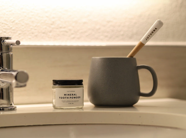 Natural Whitening Mineral Tooth Powder - Peppermint JUTURNA STUDIOS