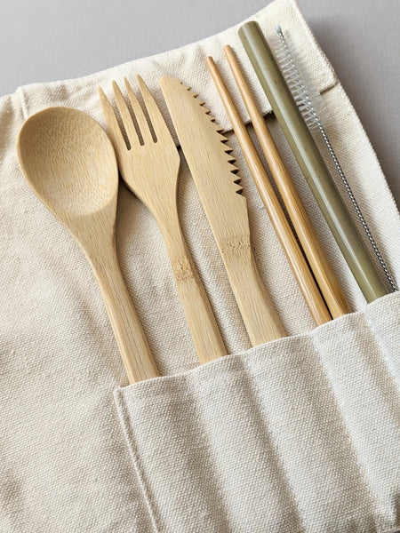 Bamboo Cutlery Travel Set J U T U R N A