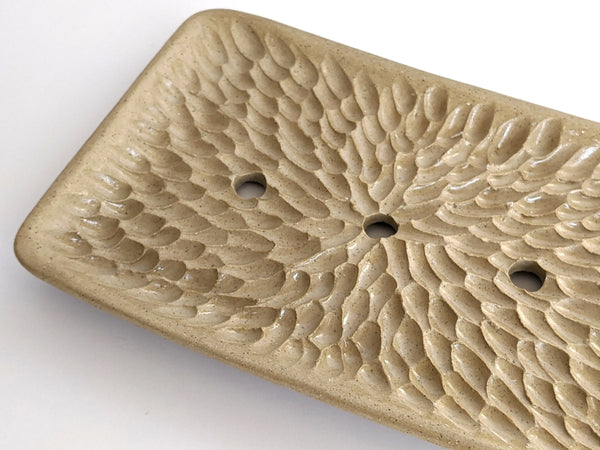 Carved Ceramic Large Soap Dish KATIEBCERAMICS