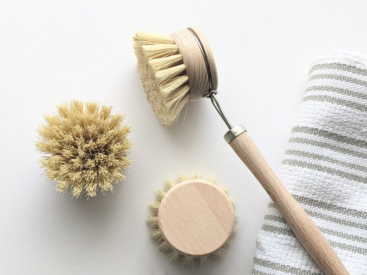 Eco-Friendly Dishwashing Cleaning Brush Gift Set Natural – JUTURNA