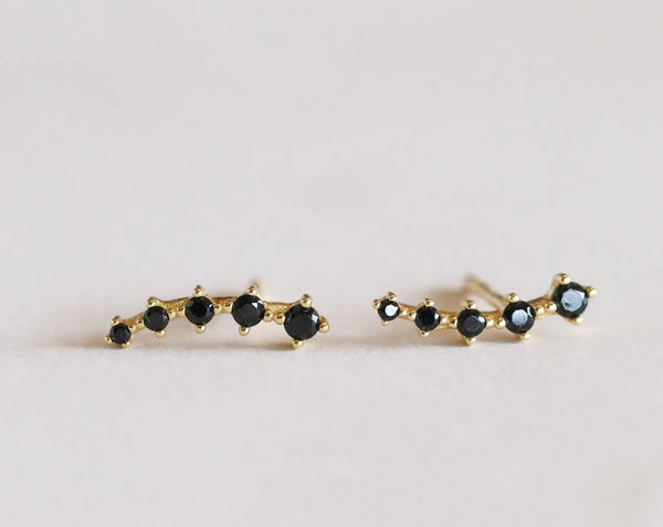 Jaxkelly Crawlers Earrings Black JAXKELLY