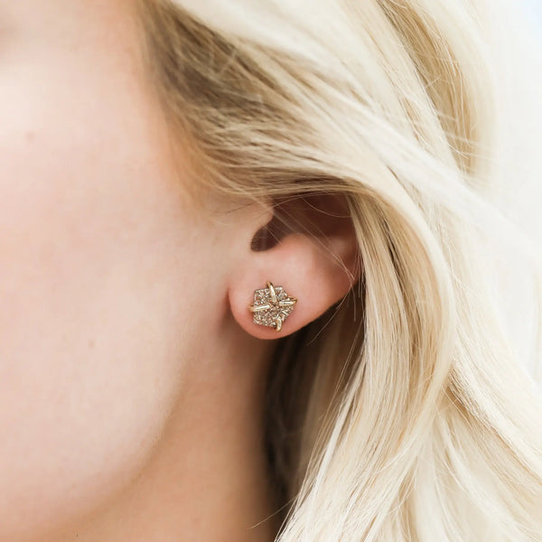 Jaxkelly Rose Gold Druzy Earrings JAXKELLY