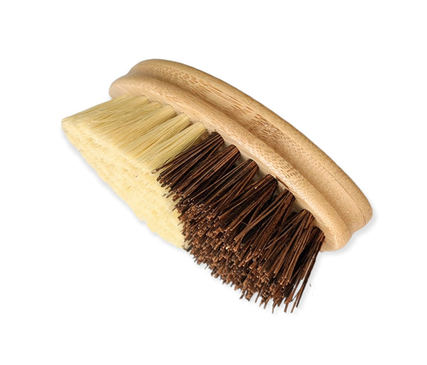Natural Duo Bristle Bamboo Cleaning Brush J U T U R N A