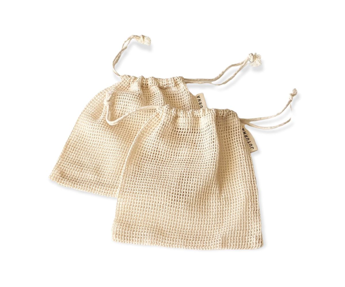 Organic Cotton Mesh Bag Laundry Grocery Sustainable Product - JUTURNA