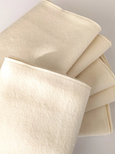Organic Hemp Cotton Washcloth Facial Cloth Towel 13x13" J U T U R N A