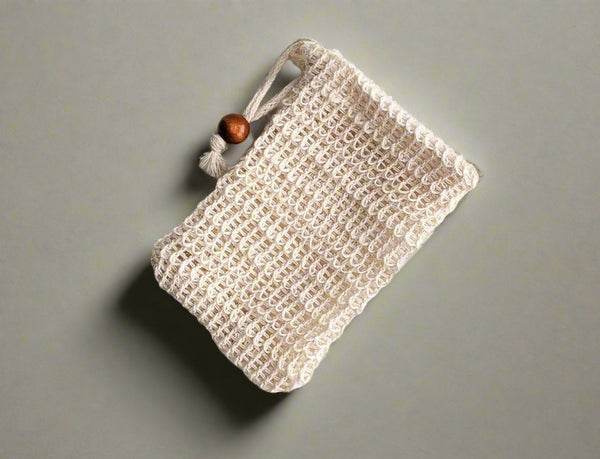 Natural Soap Saver Bag - Exfoliating Scrub for Shower JUTURNA STUDIOS