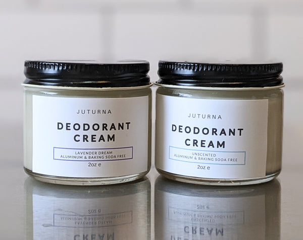 Organic Deodorant Cream - Vegan Baking Soda Free Natural Deodorant J U T U R N A