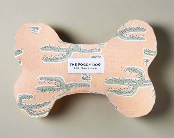 Pink Desert Bone Squeaky Dog Toy THE FOGGY DOG