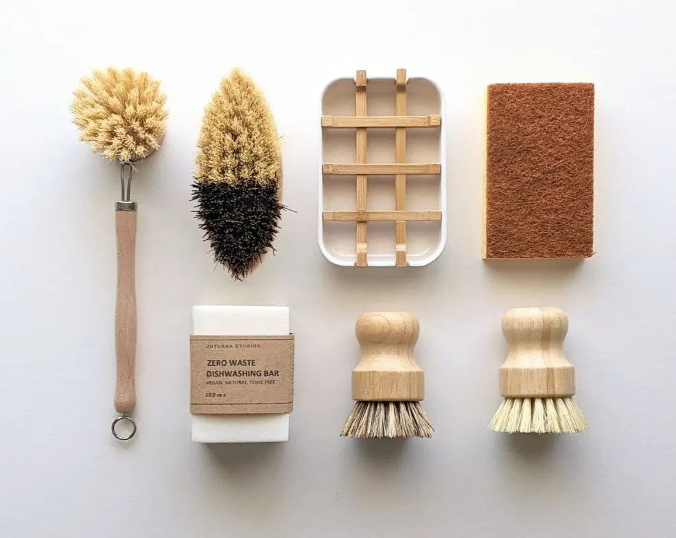 Zero Waste Dish Soap Set - Hand Brush Kit – Plantish
