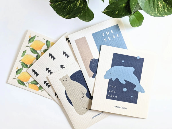 Polar Bear Natural Swedish Dishcloth J U T U R N A