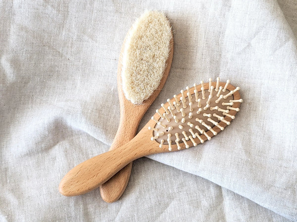 Baby Wooden Hair Brush Gift Set JUTURNA STUDIOS