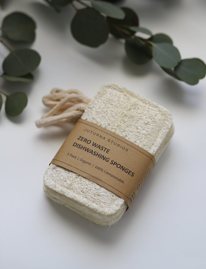 Natural Loofah Sponge-Organic Sustainable Bath & Body Sponge-Zero Wast –  Smile Boutiques