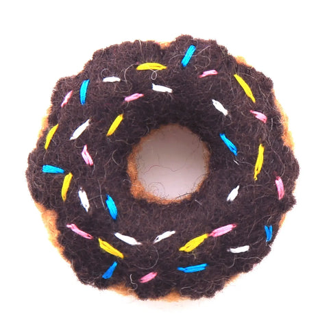 Chocolate Donut Natural Cat Toy THE FOGGY DOG