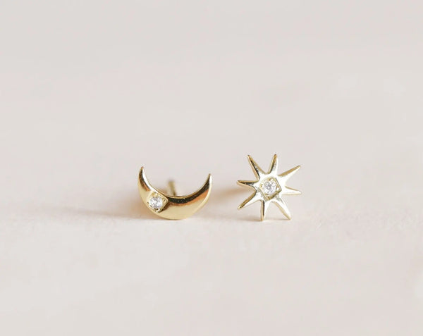 Jaxkelly Sun & Moon Earrings JAXKELLY