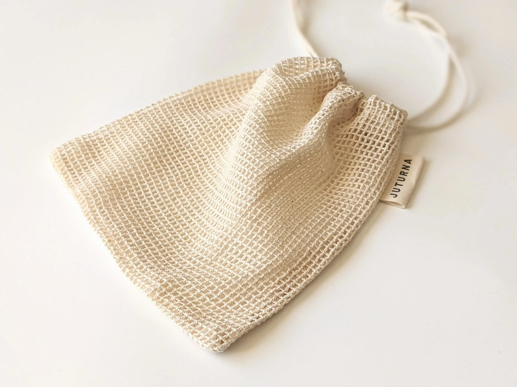 Organic Cotton Mesh Bag Laundry Grocery Sustainable Product - JUTURNA –  JUTURNA STUDIOS