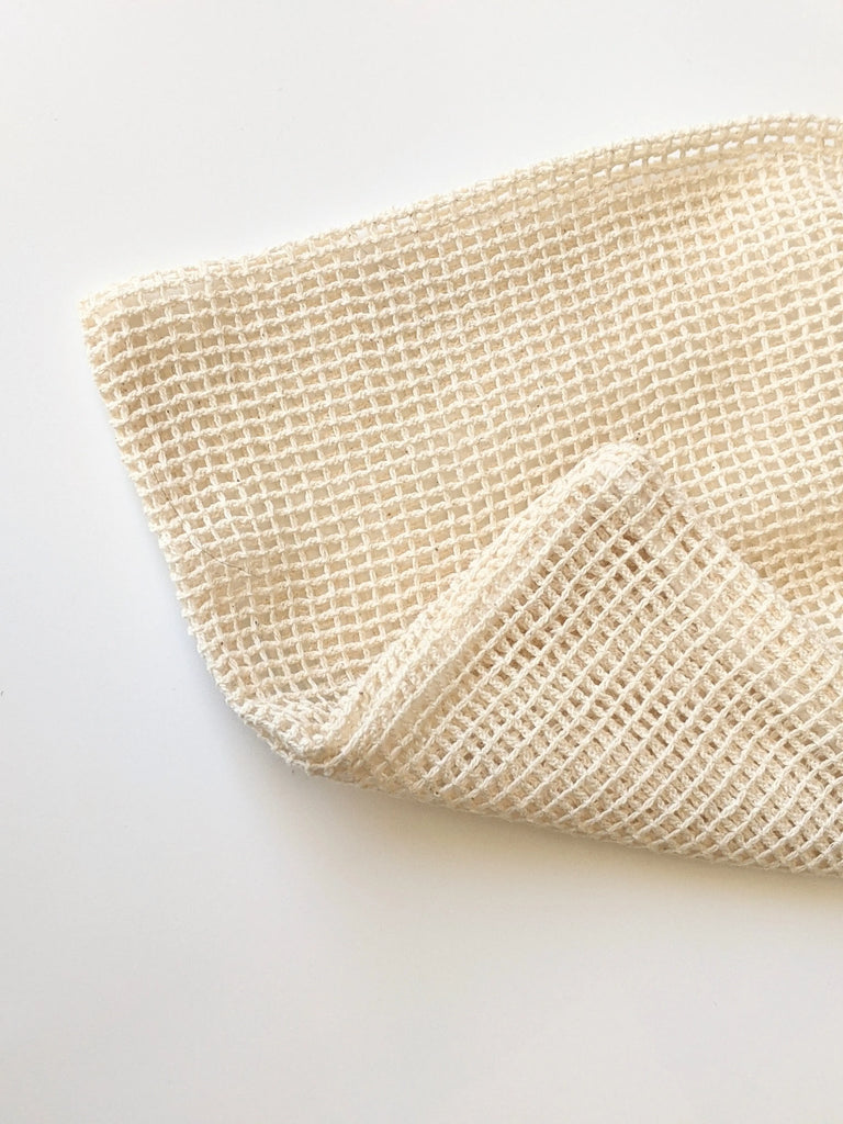 Organic Cotton Mesh Bag Laundry Grocery Sustainable Product - JUTURNA –  JUTURNA STUDIOS