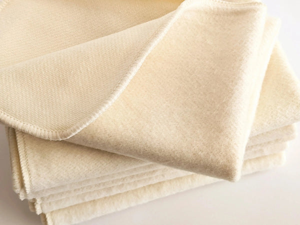 Organic Hemp Cotton Facial Towel 10x10" J U T U R N A