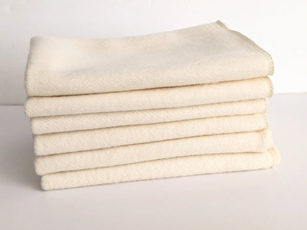 Organic Hemp Cotton Washcloth Facial Cloth Towel 13x13" J U T U R N A