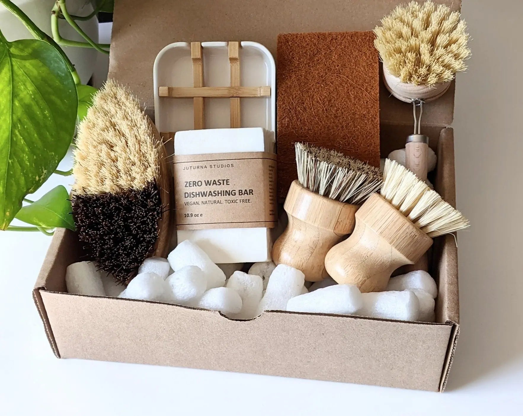 Zero Waste Cleaning Brush Bundle Gift Set - Eco Friendly Cleaning