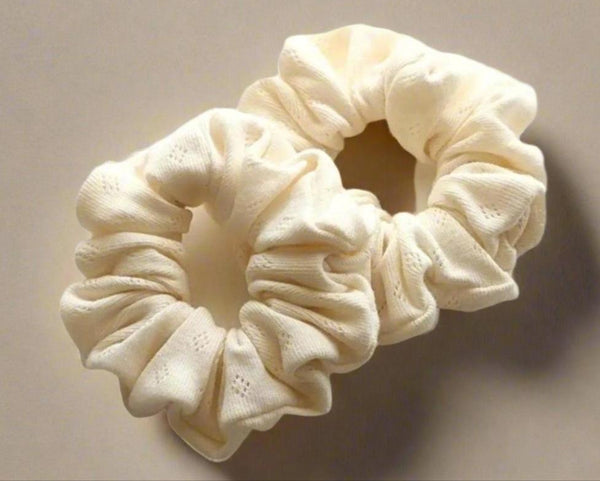 Plastic-Free Cotton Hair Scrunchies Juturna Studios