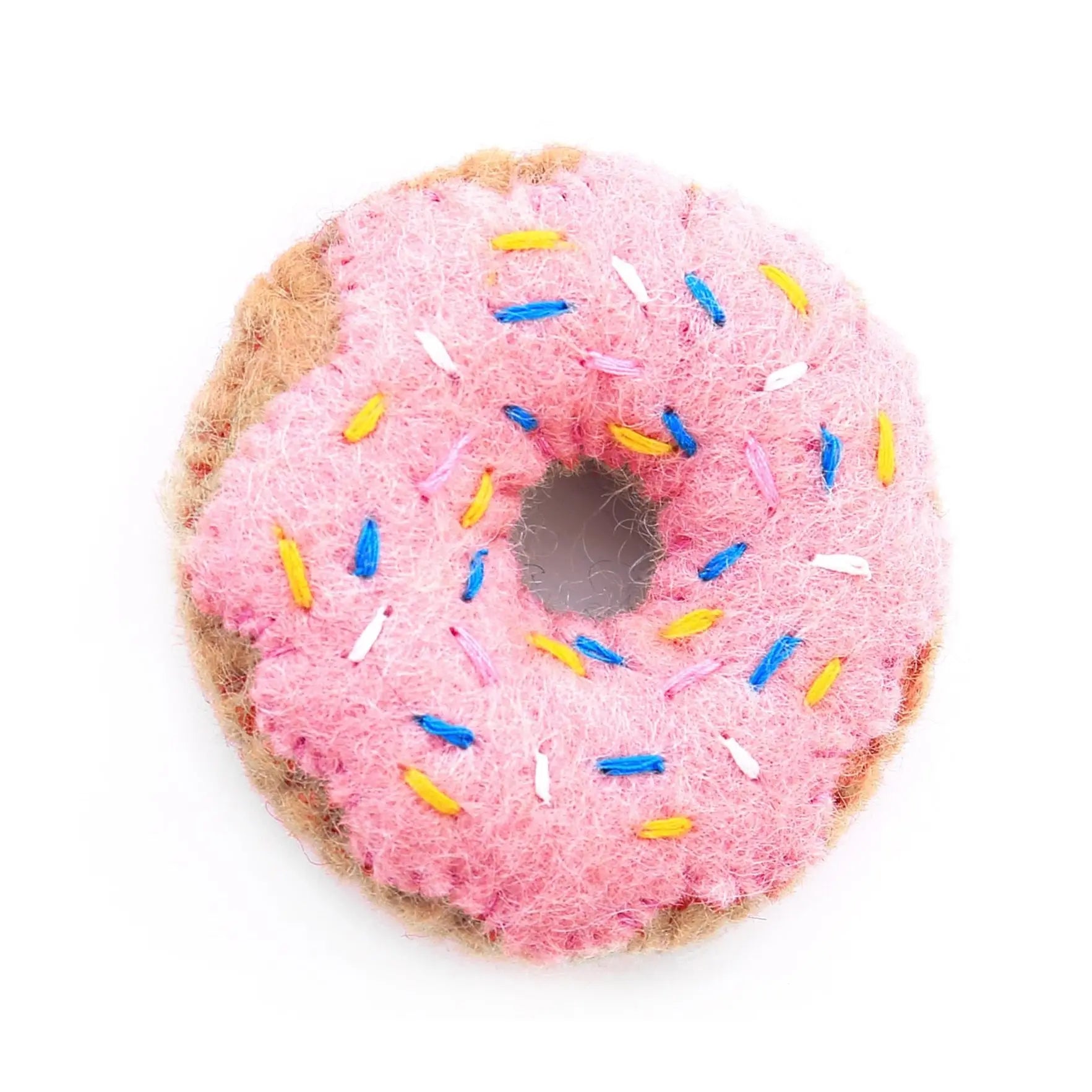 Strawberry Donut Natural Cat Toy THE FOGGY DOG