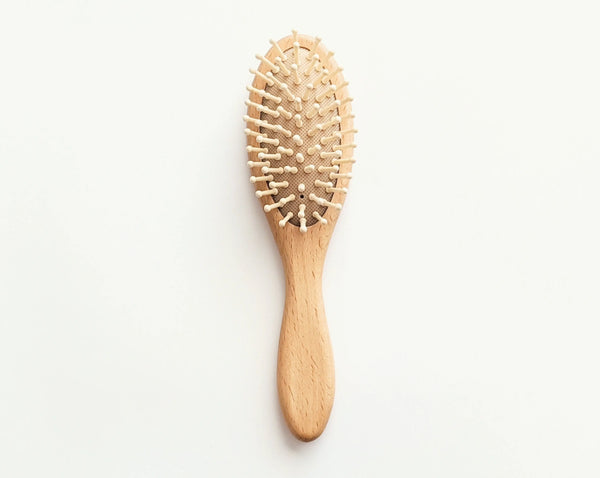 Baby Wooden Hair Brush Set - 3 Piece Baby Gift Set J U T U R N A